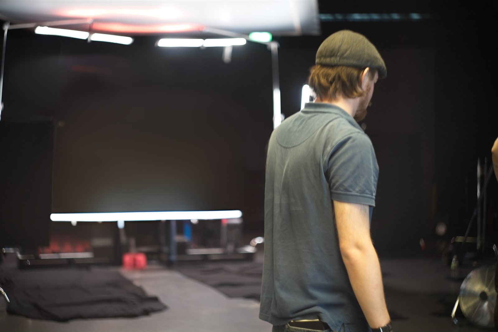 James on a virtual production stage